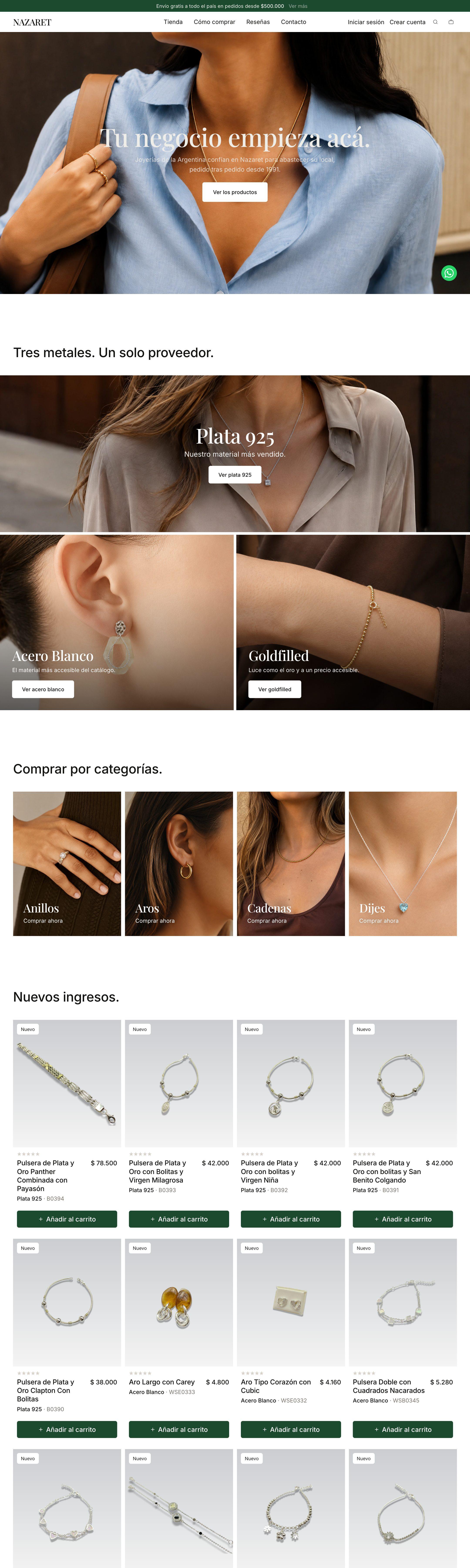 Una tienda online mayorista recorrida de arriba abajo